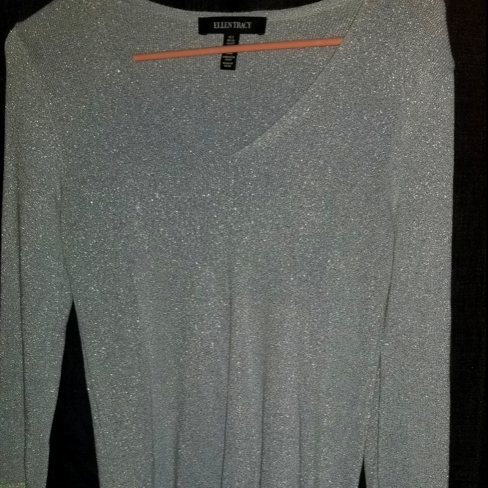 Powder blue sparkly long sleeve